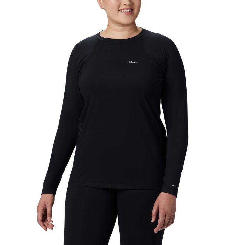 Hanorace Columbia Midweight Stretch Long Sleeve Dama Negrii | Plus Size OU8901MQS